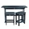 Highwood Usa Lehigh 3pc Counter Height Outdoor Patio Furniture Balcony Set AD-KITBALC1-FBE - alternate 1